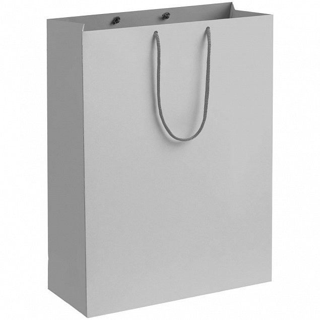 Пакет бумажный Porta XL, серый с логотипом в Санкт-Петербурге заказать по выгодной цене в кибермаркете AvroraStore