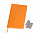 Бизнес-блокнот "Funky", 130*210 мм, синий, оранжевый форзац, мягкая обложка, блок-линейка с логотипом в Санкт-Петербурге заказать по выгодной цене в кибермаркете AvroraStore