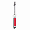 Брелок для ключей с ручкой-стилусом, красный с логотипом в Санкт-Петербурге заказать по выгодной цене в кибермаркете AvroraStore