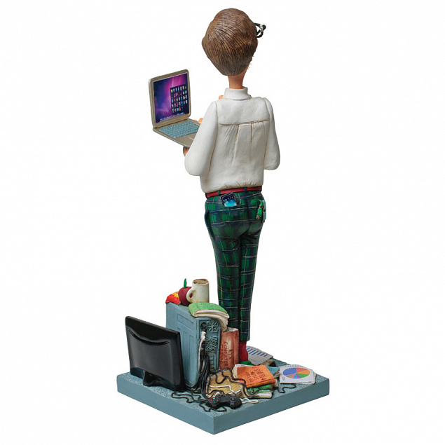 Скульптура "Компьютерный эксперт" с логотипом в Санкт-Петербурге заказать по выгодной цене в кибермаркете AvroraStore