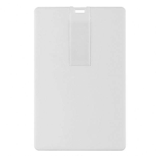 Флешка Card, 16 Гб, белая с логотипом в Санкт-Петербурге заказать по выгодной цене в кибермаркете AvroraStore