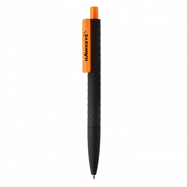 Черная ручка X3 Smooth Touch, оранжевый с логотипом в Санкт-Петербурге заказать по выгодной цене в кибермаркете AvroraStore