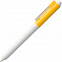 Ручка шариковая Hint Special, белая с желтым с логотипом в Санкт-Петербурге заказать по выгодной цене в кибермаркете AvroraStore