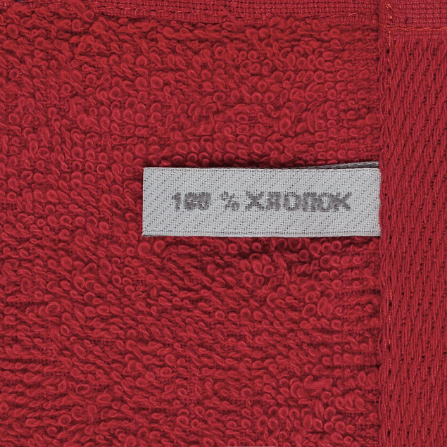 Полотенце Soft Me Light, большое, красное с логотипом в Санкт-Петербурге заказать по выгодной цене в кибермаркете AvroraStore