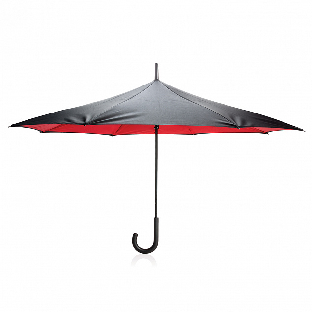 Механический двусторонний зонт 23”, красный с логотипом в Санкт-Петербурге заказать по выгодной цене в кибермаркете AvroraStore