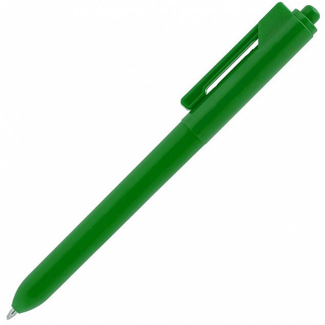 Ручка шариковая Hint, зеленая с логотипом в Санкт-Петербурге заказать по выгодной цене в кибермаркете AvroraStore