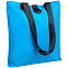 Шопер Manifest Color из светоотражающей ткани, синий с логотипом в Санкт-Петербурге заказать по выгодной цене в кибермаркете AvroraStore