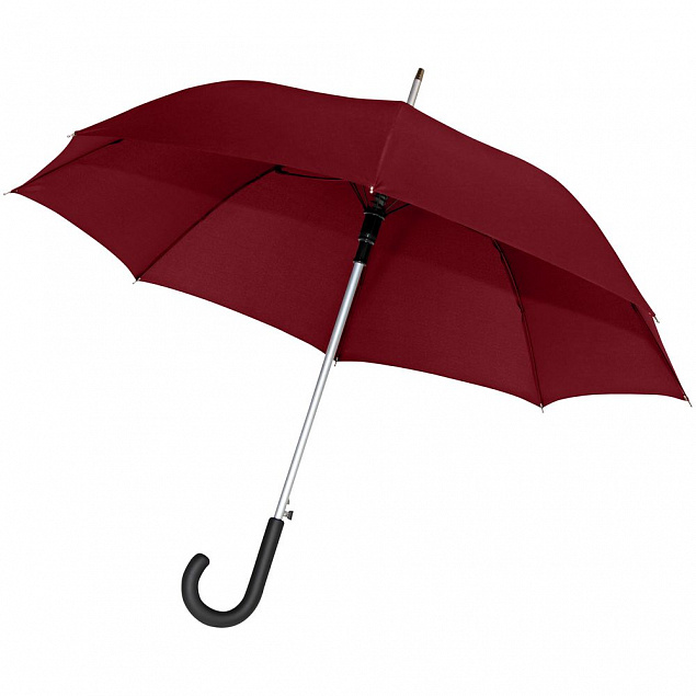 Зонт-трость Alu AC, бордовый с логотипом в Санкт-Петербурге заказать по выгодной цене в кибермаркете AvroraStore