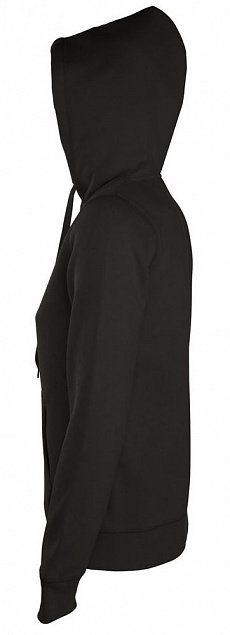 Толстовка женская на молнии с капюшоном Seven Women, серый меланж с логотипом в Санкт-Петербурге заказать по выгодной цене в кибермаркете AvroraStore