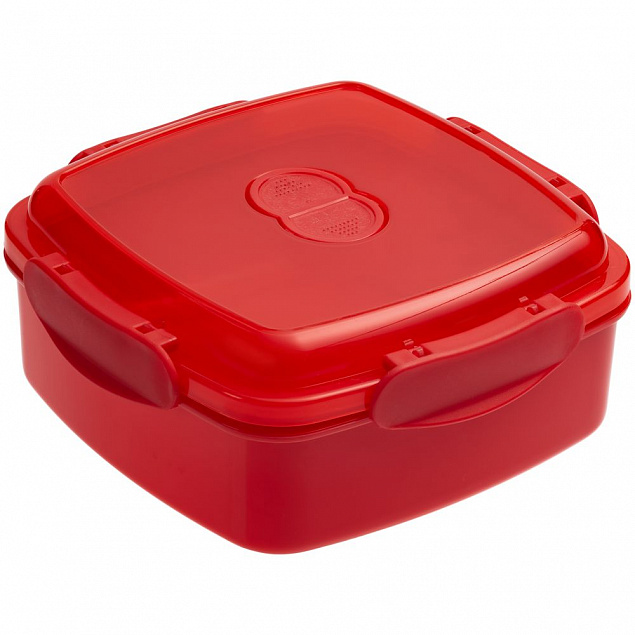 Ланчбокс Cube, красный с логотипом в Санкт-Петербурге заказать по выгодной цене в кибермаркете AvroraStore