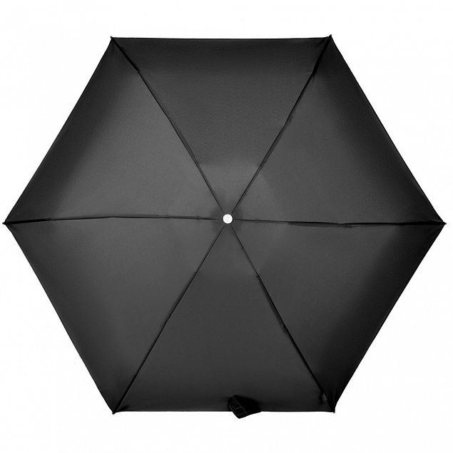 Складной зонт Alu Drop S, 4 сложения, автомат, черный с логотипом в Санкт-Петербурге заказать по выгодной цене в кибермаркете AvroraStore