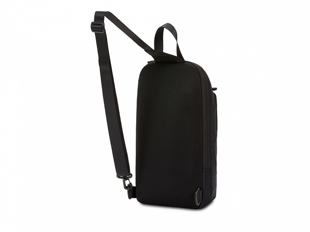 Рюкзак SWISSGEAR с одним плечевым ремнем, черный/красный, полиэстер рип-стоп, 18 x 5 x 33 см, 4 л с логотипом в Санкт-Петербурге заказать по выгодной цене в кибермаркете AvroraStore