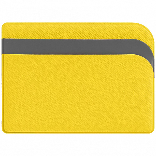 Чехол для карточек Dual, желтый с логотипом в Санкт-Петербурге заказать по выгодной цене в кибермаркете AvroraStore