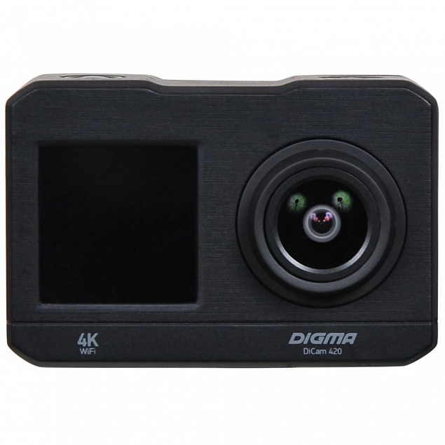 Экшн-камера Digma DiCam 420, черная с логотипом в Санкт-Петербурге заказать по выгодной цене в кибермаркете AvroraStore