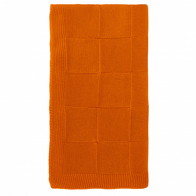 Плед Cella вязаный, 160*90 см, оранжевый (без подарочной коробки) с логотипом в Санкт-Петербурге заказать по выгодной цене в кибермаркете AvroraStore