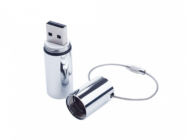 USB 3.0- флешка на 128 Гб «Цилиндр» с логотипом в Санкт-Петербурге заказать по выгодной цене в кибермаркете AvroraStore