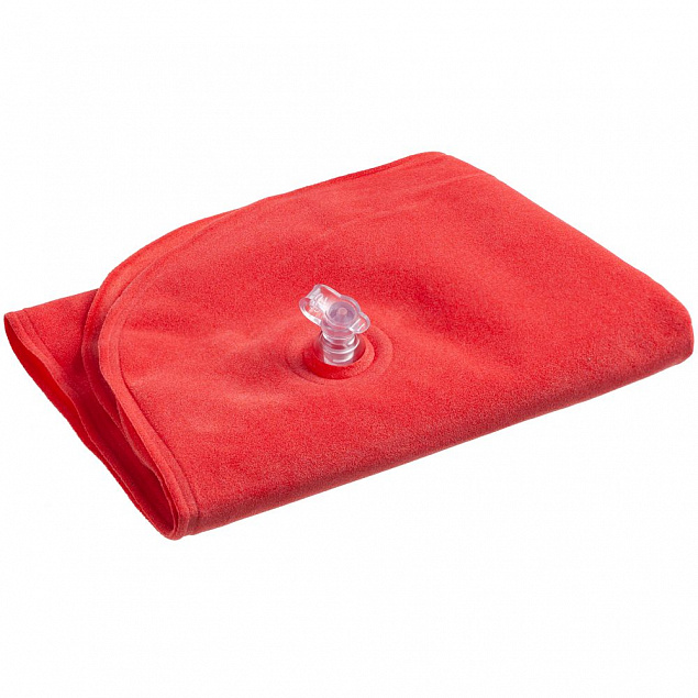 Надувная подушка под шею в чехле Sleep, красная с логотипом в Санкт-Петербурге заказать по выгодной цене в кибермаркете AvroraStore
