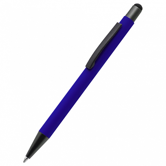 Ручка металлическая Story сотф-тач - Синий HH с логотипом в Санкт-Петербурге заказать по выгодной цене в кибермаркете AvroraStore