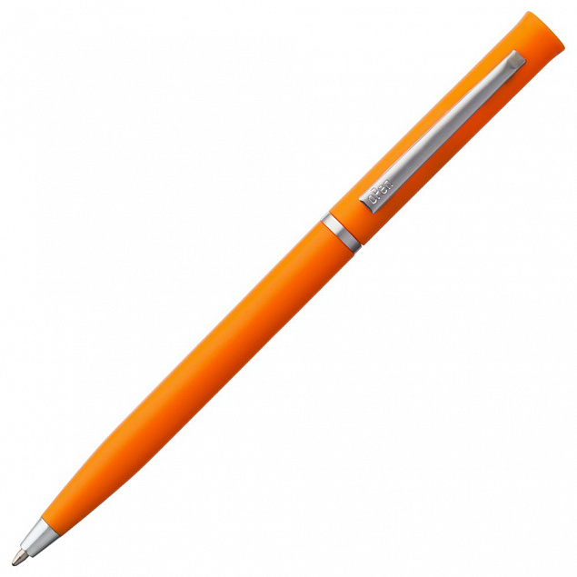 Ручка шариковая Euro Chrome, оранжевая с логотипом в Санкт-Петербурге заказать по выгодной цене в кибермаркете AvroraStore