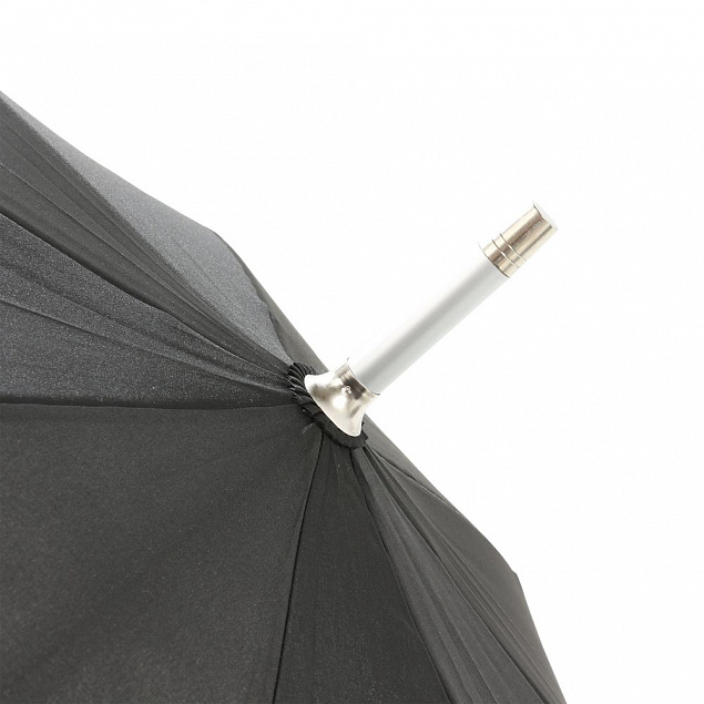 Зонт-трость Alu AC, черный с логотипом в Санкт-Петербурге заказать по выгодной цене в кибермаркете AvroraStore