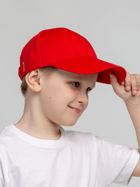 Бейсболка детская Capture Kids, красная с логотипом в Санкт-Петербурге заказать по выгодной цене в кибермаркете AvroraStore