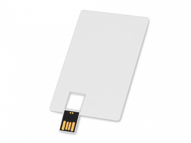 USB-флешка на 16 Гб Card в виде пластиковой карты  с логотипом в Санкт-Петербурге заказать по выгодной цене в кибермаркете AvroraStore