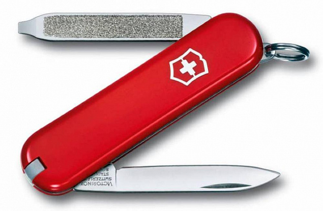 Нож-брелок Escort 58, красный с логотипом в Санкт-Петербурге заказать по выгодной цене в кибермаркете AvroraStore