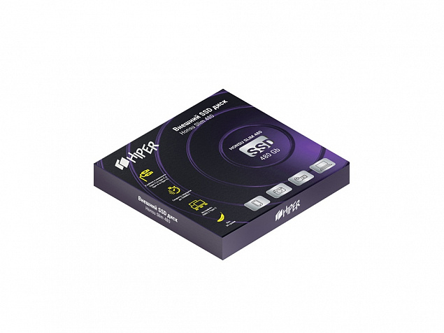 Внешний SSD накопитель «Honsu Slim 480» 480GB USB3.1 Type-C Slim с логотипом в Санкт-Петербурге заказать по выгодной цене в кибермаркете AvroraStore