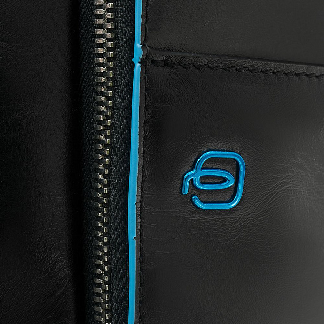 Сумка с отделением для ноутбука Piquadro Blue Square, черная с логотипом в Санкт-Петербурге заказать по выгодной цене в кибермаркете AvroraStore