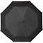 Зонт складной Lui, черный с красным с логотипом в Санкт-Петербурге заказать по выгодной цене в кибермаркете AvroraStore