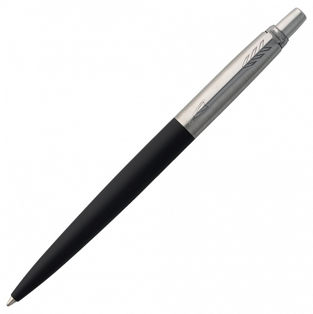Ручка шариковая Parker Jotter Core K63, черный с серебристым с логотипом в Санкт-Петербурге заказать по выгодной цене в кибермаркете AvroraStore