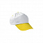 Бейсболка PROMOTION, белая - лимонно-желтая с логотипом в Санкт-Петербурге заказать по выгодной цене в кибермаркете AvroraStore