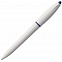 Ручка шариковая S! (Си), белая с темно-синим с логотипом в Санкт-Петербурге заказать по выгодной цене в кибермаркете AvroraStore