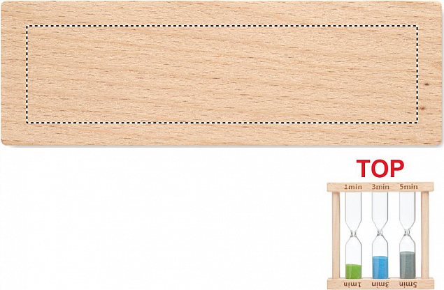 Набор из 3 деревянных песочных с логотипом в Санкт-Петербурге заказать по выгодной цене в кибермаркете AvroraStore