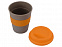 Стакан с силиконовой крышкой Café, оранжевый с логотипом в Санкт-Петербурге заказать по выгодной цене в кибермаркете AvroraStore