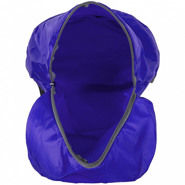 Складной рюкзак Barcelona, синий с логотипом в Санкт-Петербурге заказать по выгодной цене в кибермаркете AvroraStore
