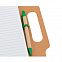 Блокнот MAKRON A5 на пружине с шариковой ручкой, рециклированный картон, бежевый с логотипом в Санкт-Петербурге заказать по выгодной цене в кибермаркете AvroraStore