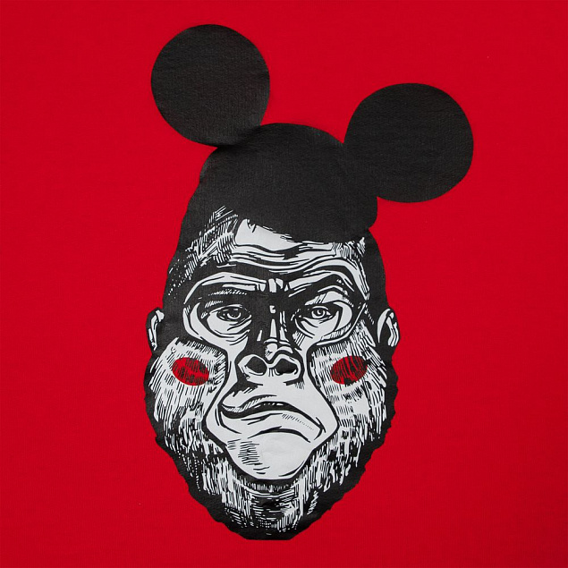 Толстовка Monkey Mouse, красная с логотипом в Санкт-Петербурге заказать по выгодной цене в кибермаркете AvroraStore