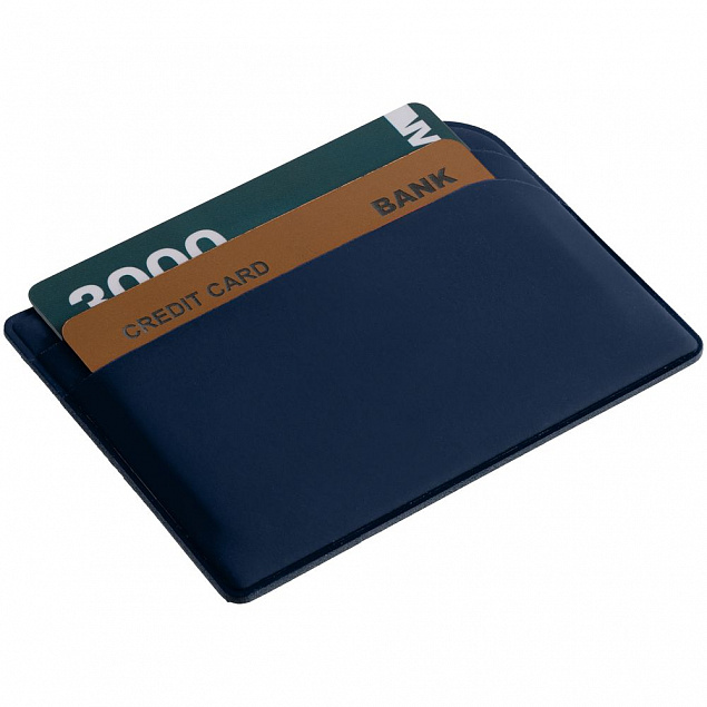 Чехол для карточек Dorset, синий с логотипом в Санкт-Петербурге заказать по выгодной цене в кибермаркете AvroraStore