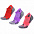 Набор из 3 пар спортивных женских носков Monterno Sport, фиолетовый, зеленый и оранжевый с логотипом в Санкт-Петербурге заказать по выгодной цене в кибермаркете AvroraStore