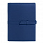 Ежедневник-портфолио River, синий, эко-кожа, недатированный кремовый блок, подарочная коробка с логотипом в Санкт-Петербурге заказать по выгодной цене в кибермаркете AvroraStore