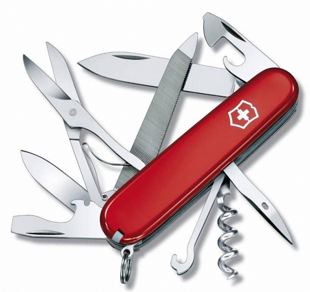 Офицерский нож Mountaineer 91, красный с логотипом в Санкт-Петербурге заказать по выгодной цене в кибермаркете AvroraStore