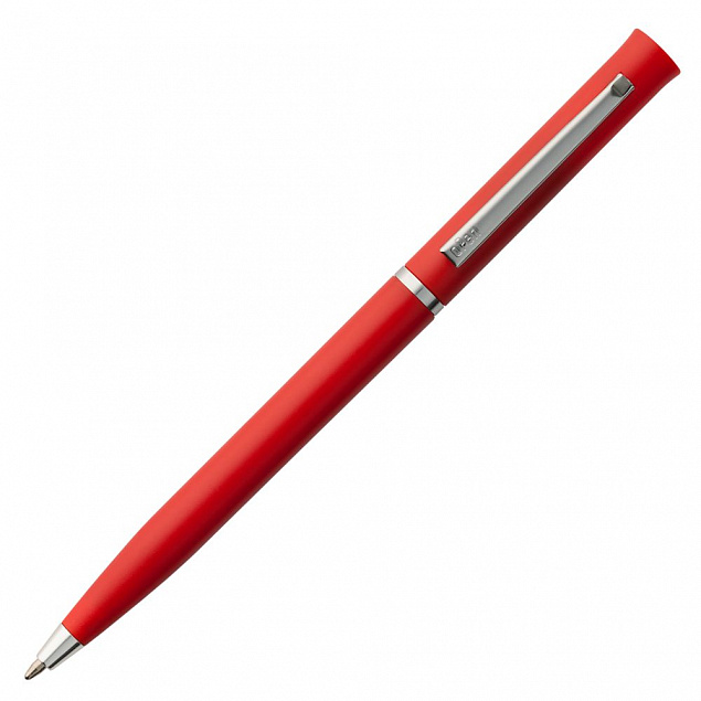 Ручка шариковая Euro Chrome, красная с логотипом в Санкт-Петербурге заказать по выгодной цене в кибермаркете AvroraStore