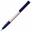 Ручка шариковая Senator Super Soft, белая с синим с логотипом в Санкт-Петербурге заказать по выгодной цене в кибермаркете AvroraStore
