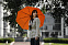 Зонт складной Monsoon, оранжевый с логотипом в Санкт-Петербурге заказать по выгодной цене в кибермаркете AvroraStore
