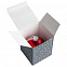 Елочный шар «Скандинавский узор», 8 см, красный с логотипом в Санкт-Петербурге заказать по выгодной цене в кибермаркете AvroraStore