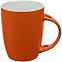 Кружка с ложкой Cheer Up ver.2, оранжевая с логотипом в Санкт-Петербурге заказать по выгодной цене в кибермаркете AvroraStore