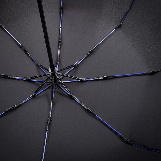 Зонт складной AOC Mini, синий с логотипом в Санкт-Петербурге заказать по выгодной цене в кибермаркете AvroraStore