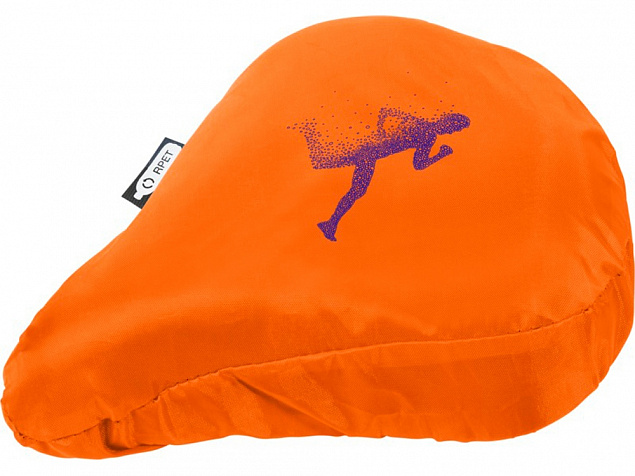 Водонепроницаемый чехол для велосипедного седла из переработанного ПЭТ Jesse, оранжевый с логотипом в Санкт-Петербурге заказать по выгодной цене в кибермаркете AvroraStore