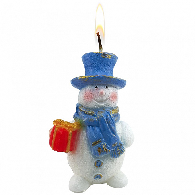 Свеча «Снеговик» с логотипом в Санкт-Петербурге заказать по выгодной цене в кибермаркете AvroraStore